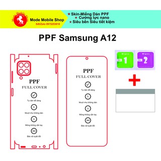 Miếng dán ppf Samsung A12 bảo vệ điện thoại khỏi trầy xước, xỉn màu