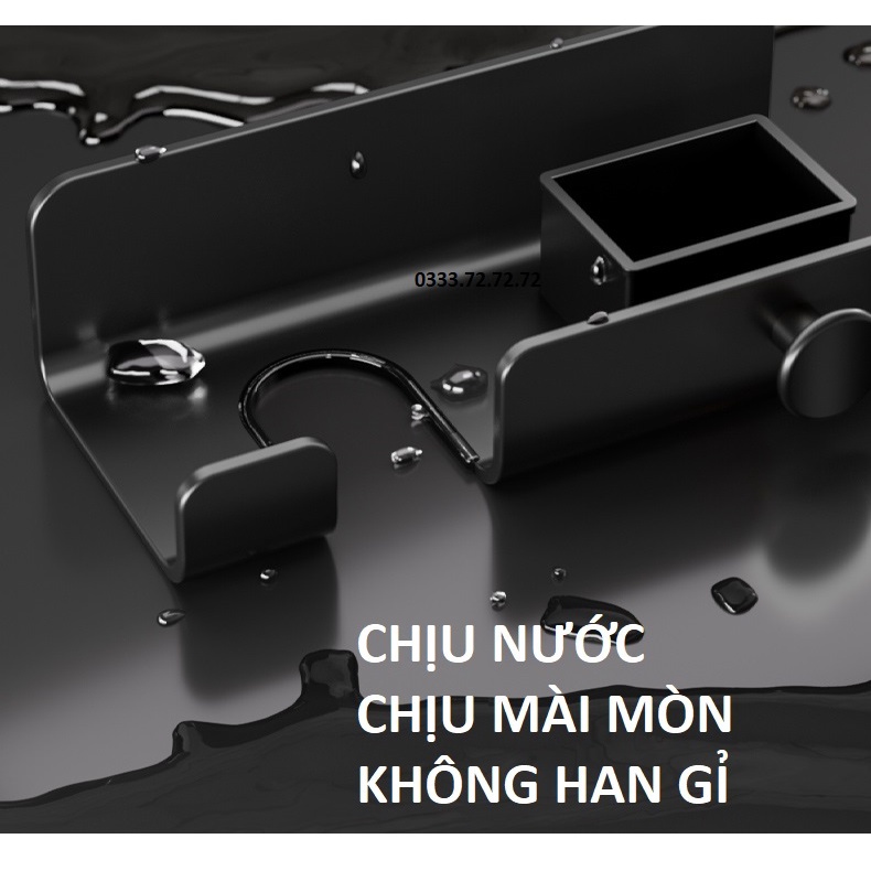 Giá Treo Máy Sấy, Kệ Treo Máy Sấy Có Chỗ Treo Ổ Cắm Phù Hợp Với Mọi Loại Máy, Dán Tường Thông Minh