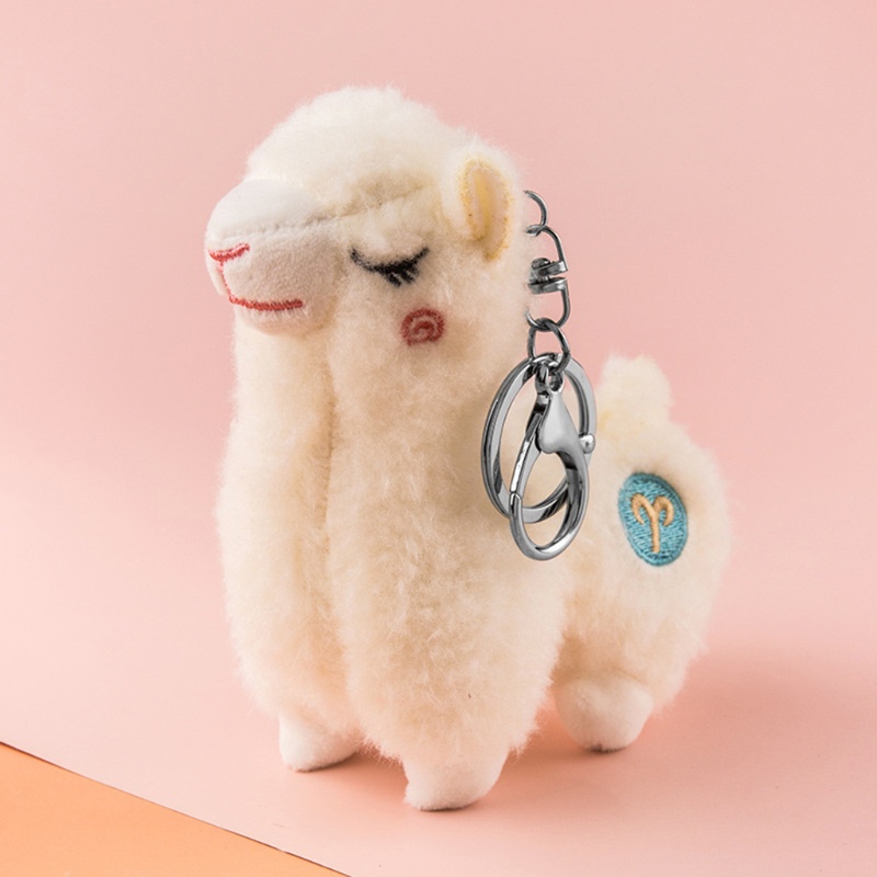Móc Khóa Hình Lạc Đà Bằng Cotton Mềm Mại Dễ Thương
