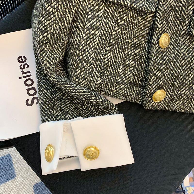 Áo Khoác Ngắn Dáng Ôm Thời Trang Mùa Xuân 2022 Mới Mẻ Cho Nữ