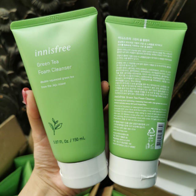 Sữa rửa mặt trà xanh Innisfree Green Tea Foam Cleanser 150ml Hàn Quốc