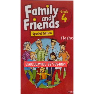 Flashcards  Family and Friends Special 4-bản tỉnh- Size A5- 2 mặt-ép Plastics