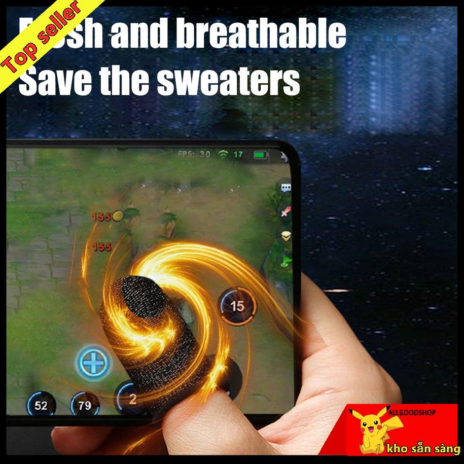 Set 2 bao ngón tay chơi game bằng sợi carbon chống trượt độ nhạy cao