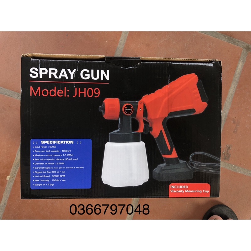 Phun sơn điện cầm tay 220v 600W có điều chỉnh