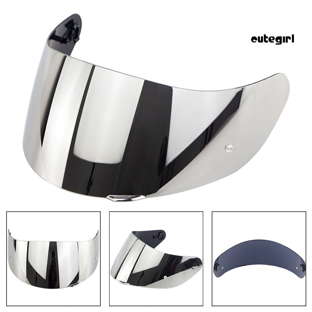 CUTE_Motorcycle Full Face Helmet Goggles Lens Visor with Pin Lock for AGV K1 K3SV K5