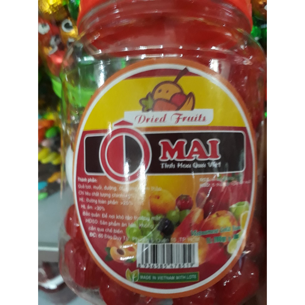 Mứt chery sấy giòn Đà Lạt hộp 500g.