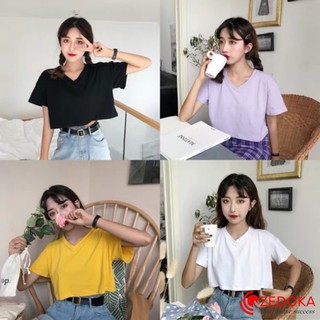 Áo Thun CROPTOP CỔ TIM TRƠN 01 Nữ (Khách xem BẢNG SIZE nhé)