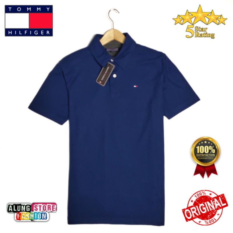 Áo Thun Polo tommy hilfiger Chính Hãng Màu Xanh navy Cho Nam