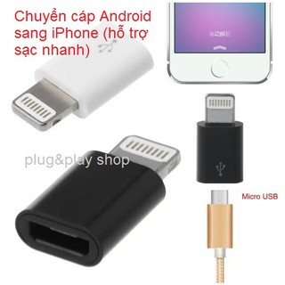 Đầu chuyển OTG sạc nhanh micro USB 2.0 sang iPhone