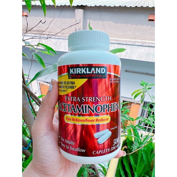 Viên uống Kirkland Extra Strength Acetaminophen 500mg của Mỹ - Hiệu quả nhanh chóng