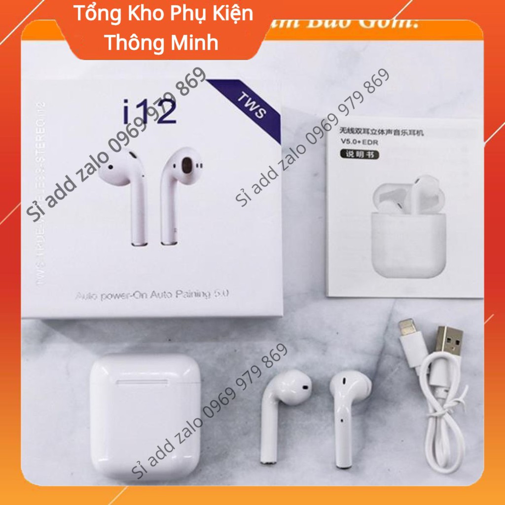 (BH 6 Tháng) Tai Nghe Bluetooth airpods i12 tws PB 2021