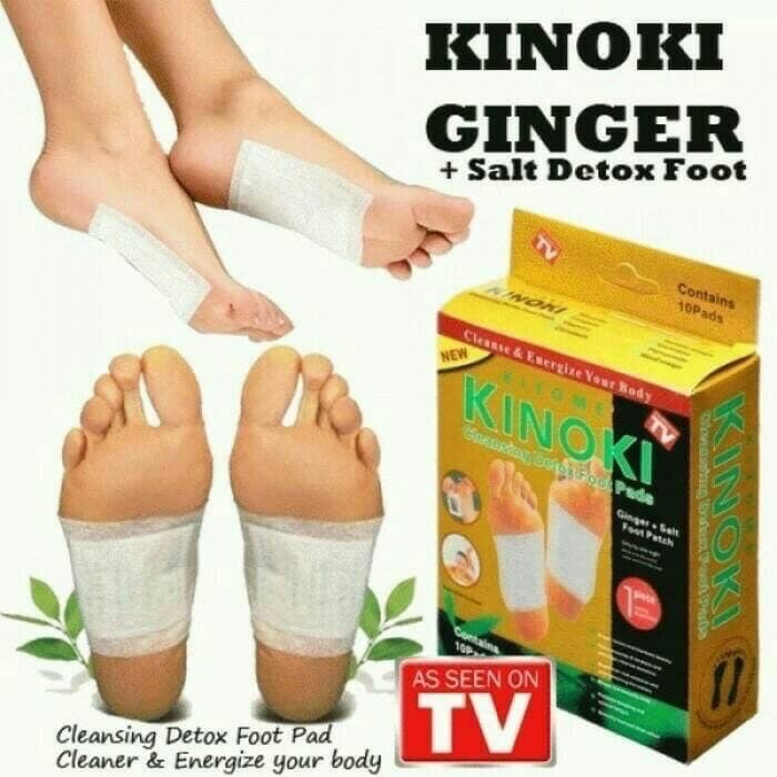 (Hàng Mới Về) Set 10 Miếng Dán Chân Giải Độc Tố Kinoki Chính Hãng 10 Miếng Trong 1