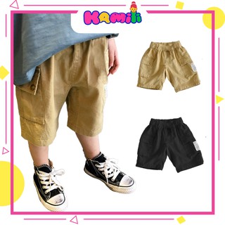 Quần Ngố Cho Bé Trai Bé Gái Hàn Quốc, Quần Short Trẻ Em Chất Kaki Từ 0 Đến 6 Tuổi Kamili Shop Size 8-25kg QS3
