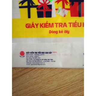 Giấy kiểm tra cấp 1