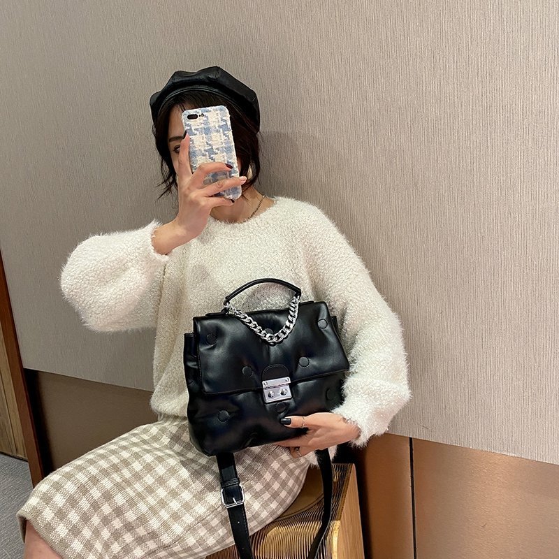 Túi Đeo Vai JASMIN NOIR Da PU Dây Xích Nhỏ Phong Cách Sang Trọng Thời Trang 2021