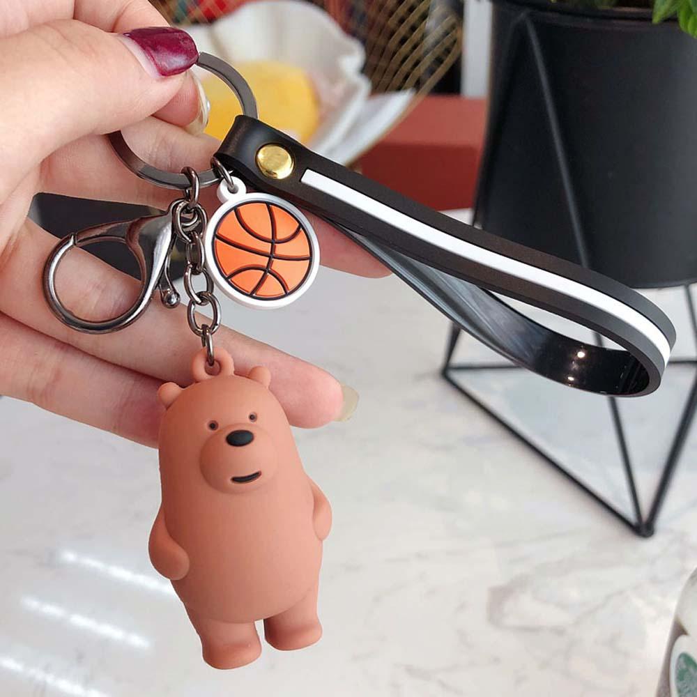 LANFY Móc Khóa Hình Gấu Dễ Thương
