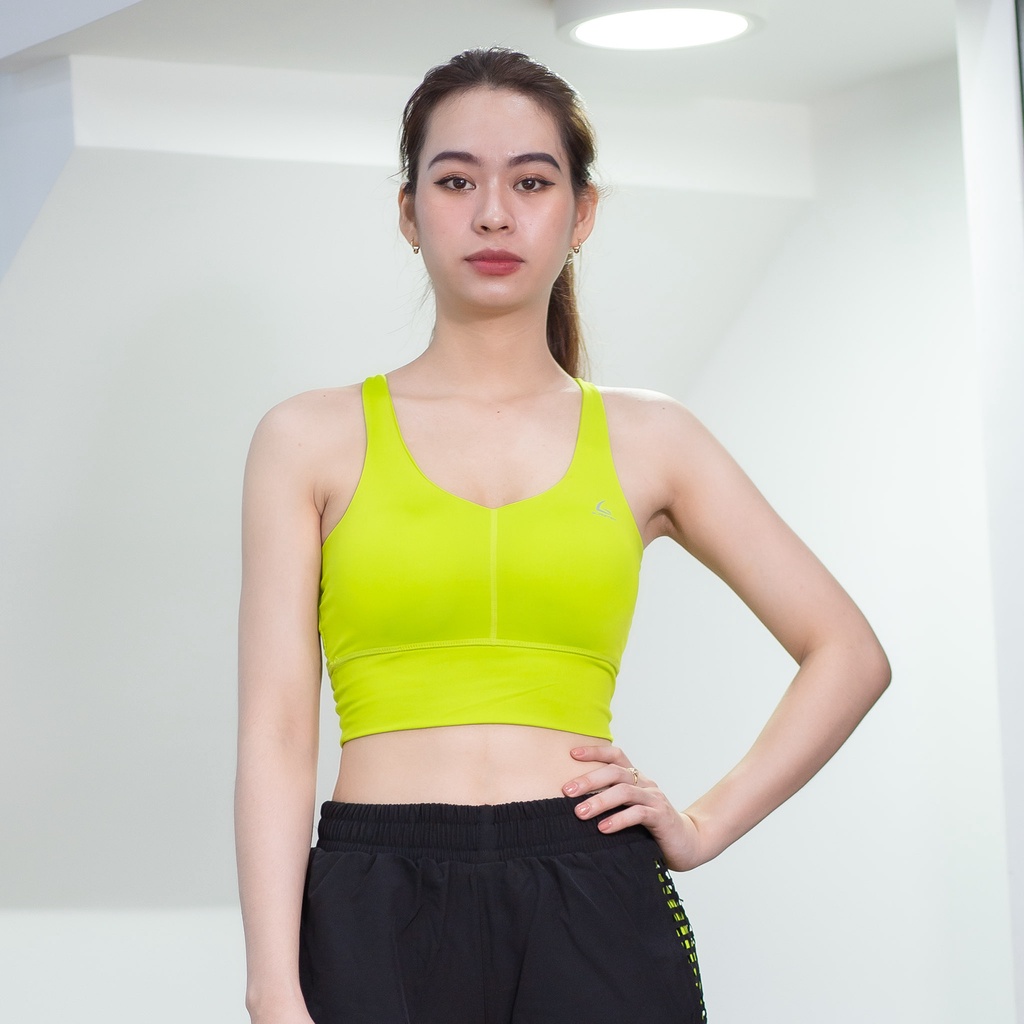 Áo Bra croptop Cổ tim Gladimax phù hợp vói nhiều bộ môn yoga, gym, aerobic