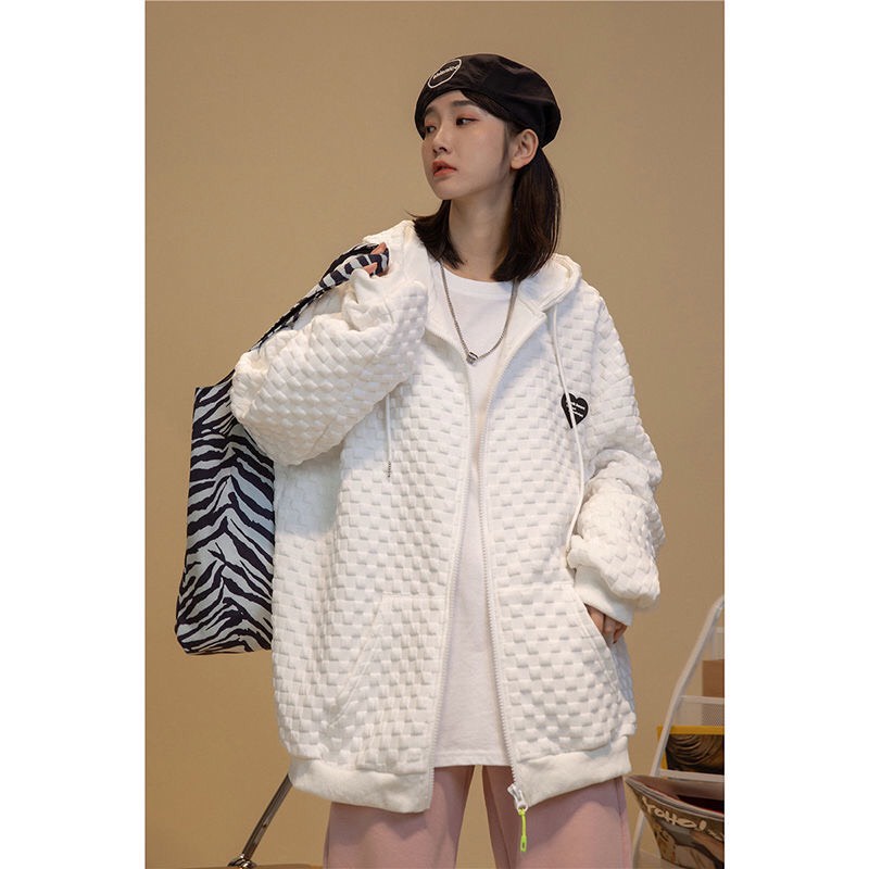 Combo áo khoác hoodie nỉ form rộng khóa kéo khóa zip Hàn quốc | BigBuy360 - bigbuy360.vn