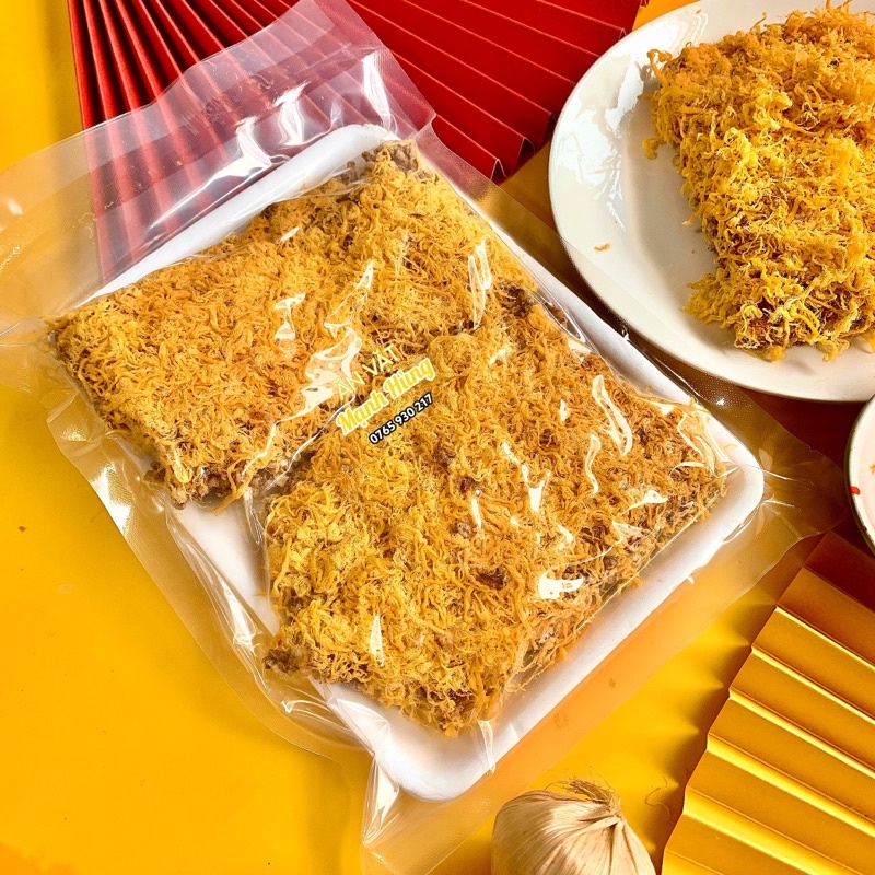 Cơm cháy gạo lứt siêu chà bông Mạnh Hùng