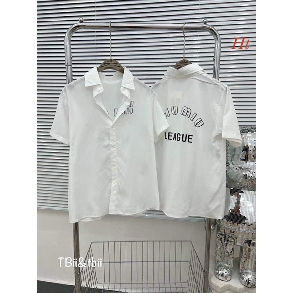 Áo sơ mi cộc tay Miumiu H2A866