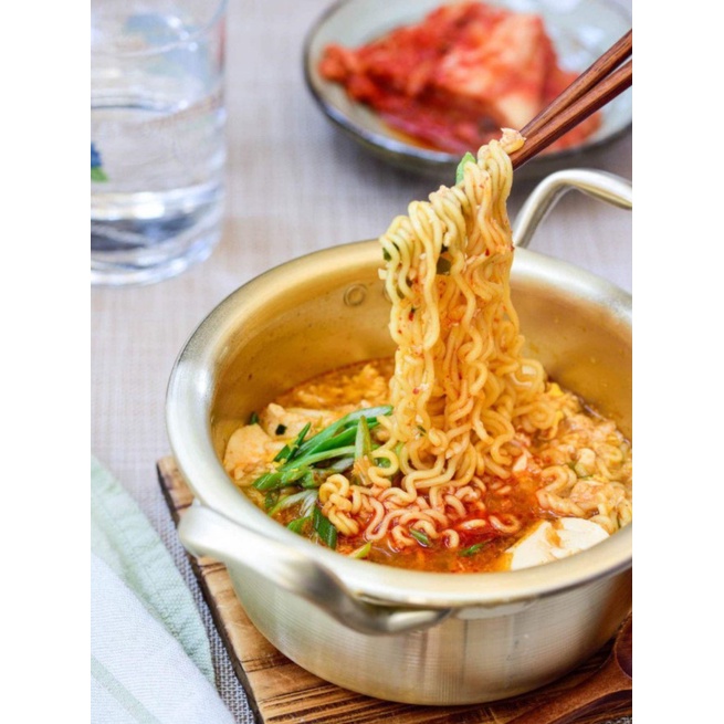 Nồi Nhôm Vàng Nấu Mì Ramen Hàn Quốc