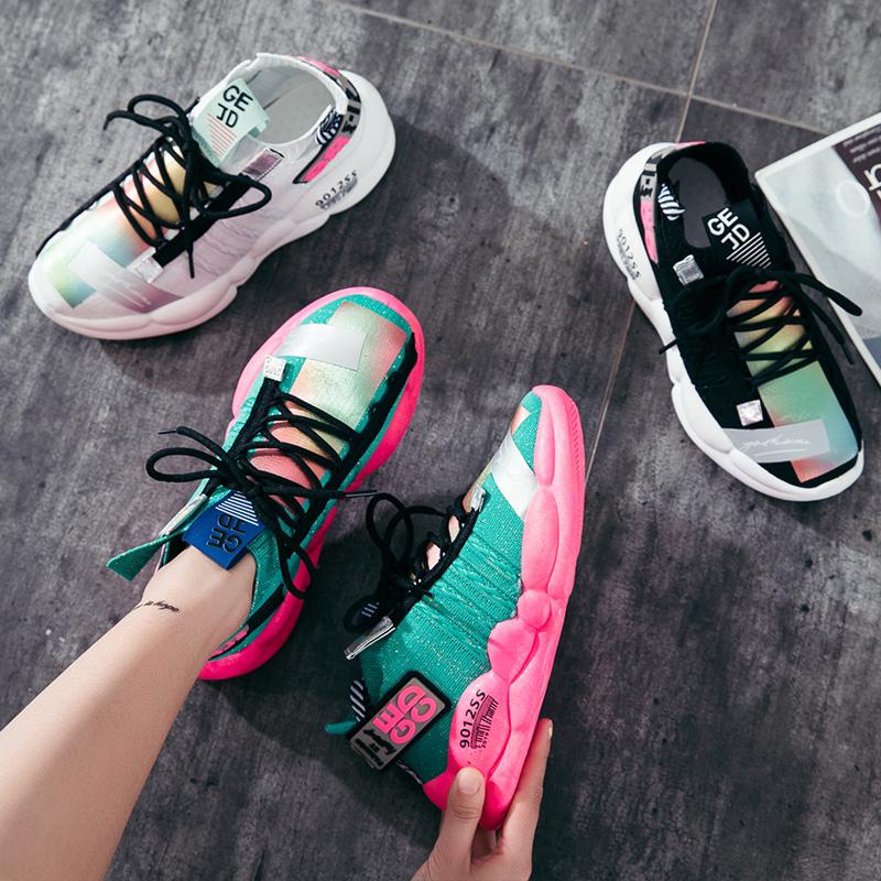Giày nữ giày thể thao nữ giày thể thao giày slip sneaker