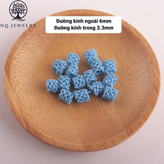 Nút thắt vải chặn hoa văn nhỏ - Combo 4 cái