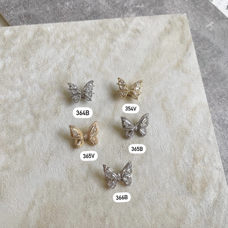 Charm bướm đá canh rung cao cấp