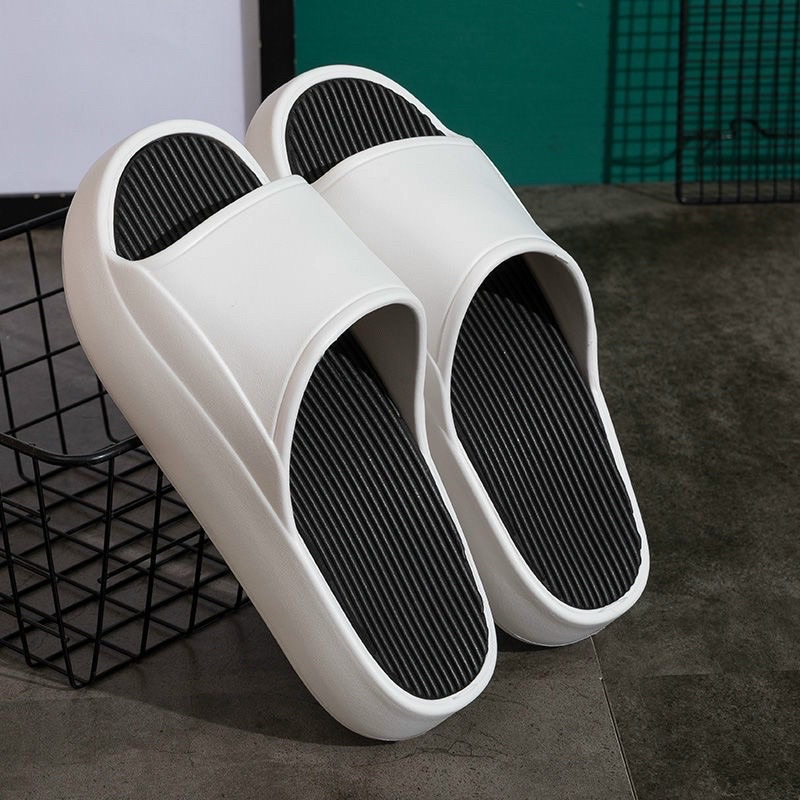 Dép quai ngang nam, nữ ĐẾ ĐỘN 5CM xịn sò, siêu nhẹ, êm ái chất liệu EVA siêu bền chông thấm. DP12