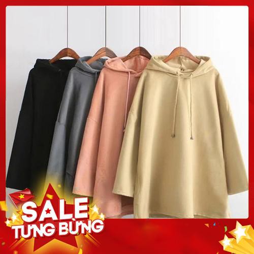 Áo hoodie form rộng kiểu dáng trẻ trung dễ thương dành cho nữ -Hàng nhập khẩu