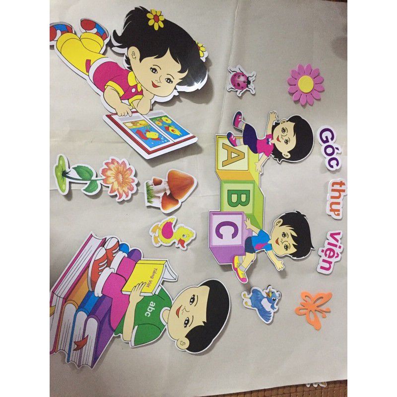 Tranh góc xốp theo bộ giành cho mầm non