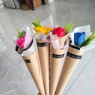 Combo bó hoa 9 bông nhiều màu