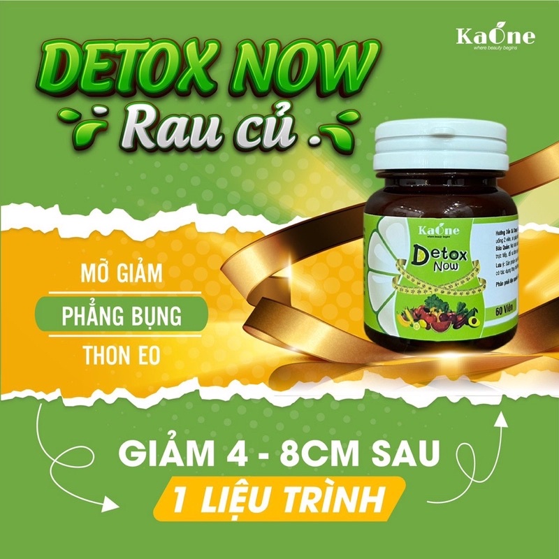 Detox Now Rau Củ thải mỡ, giảm mỡ đùi, giảm mỡ bắp tay , giảm mỡ bụng sau sinh + Kẹo Pro xổ mỡ vành ruột chính hãng