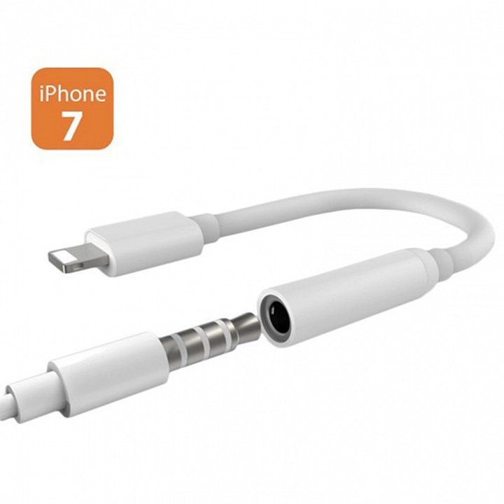 Cáp chuyển đổi lightning sang 3.5mm zin có thể nghe nhạc nói chuyện và livestream