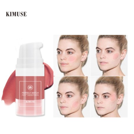 Phấn má hồng KIMUSE dạng lỏng chống thấm nước và mồ hôi 6ml