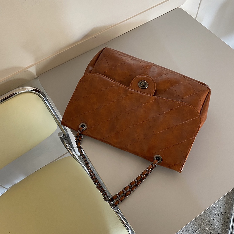 Túi đeo chéo/ đeo dưới cánh tay IELGY sức chứa lớn phong cách retro thường ngày dễ phối đồ dành cho nữ