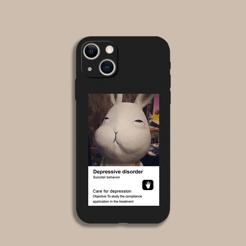 Ốp Điện Thoại Mềm Hình Thỏ Vui Nhộn Cho iPhone 14 15 Pro Max 12 mini 11 13 Pro Max 6s 7 8 Plus SE2 Xr X Xs Max SE2