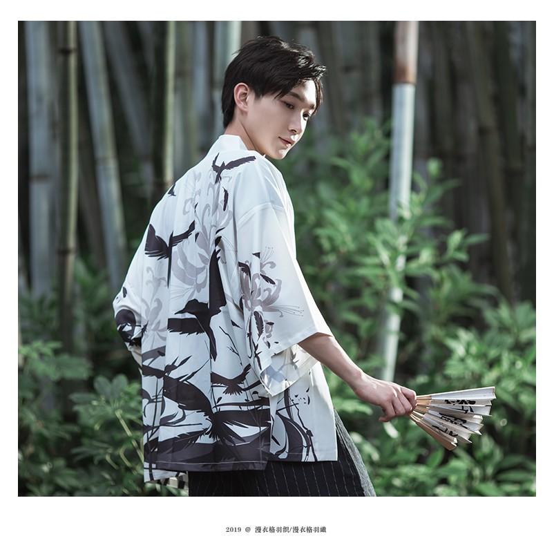 Áo khoác kimono haori happi đại điêu