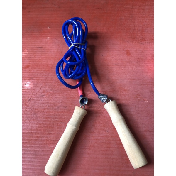 Dây nhảy 1m9 jump rope dây nhảy thể thao nhảy dây tây cầm gỗ khớp nối lò xo dây nhảy thể dục