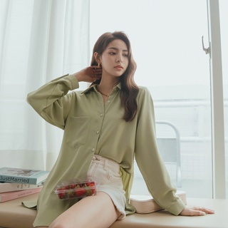 Áo sơ mi có đệm vai khó nhăn nữ Air Space Lady 2211821006