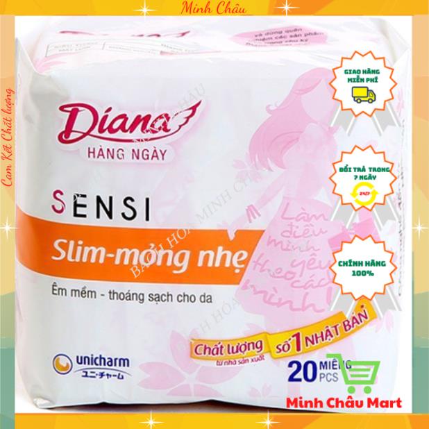 Băng Vệ Sinh Hàng Ngày Diana Sensi Compact 20 Miếng