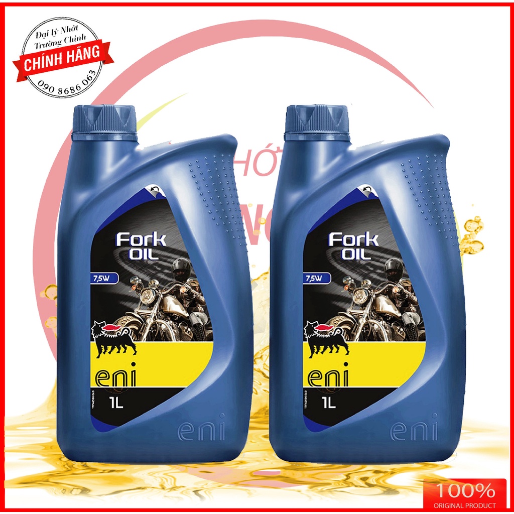 Dầu phuộc nhún Eni Fork Oil 7,5W 1L hàng nhập Ý