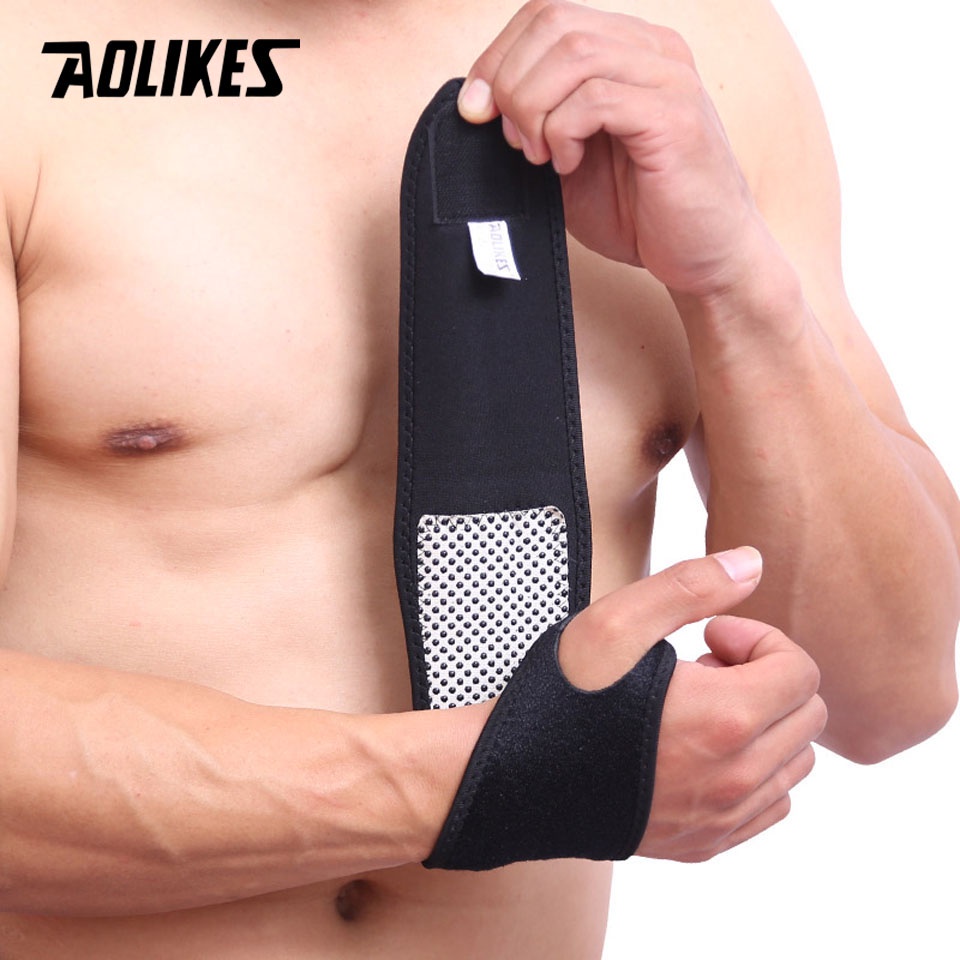 Aolikes 1 Cặp Đai Quấn Bảo Vệ Cổ Tay Chống Lạnh Chuyên Nghiệp Sự Bảo Vệ