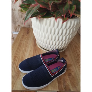 Giày thể thao nam/nữ 💖FREESHIP💖 Giày tập gym sneaker Sshoes-không dây, vải thun mềm nhẹ êm ái K319-45-NAV