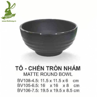 [Cam Kết Chính Hãng] Tô Phở Nhỏ Màu Đen Nhám Kiểu Hàn Quốc Nướng BBQ 16*8cm Srithai Superware BV105-6.5 - Hot