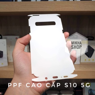 Dán dẻo ppf cao cấp samsung s10 5g full nhám sau
