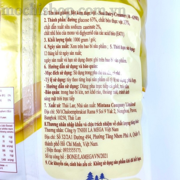 Bột kem béo B-One - 1kg