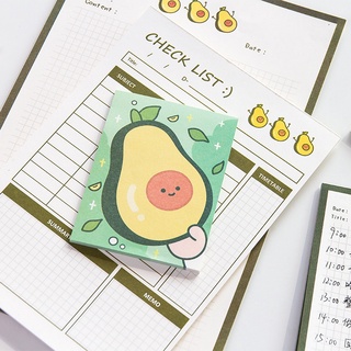 30 Sheets Ins Cute Sticky Notes Notebook Paper Memo Learning Hand Account Collage Material