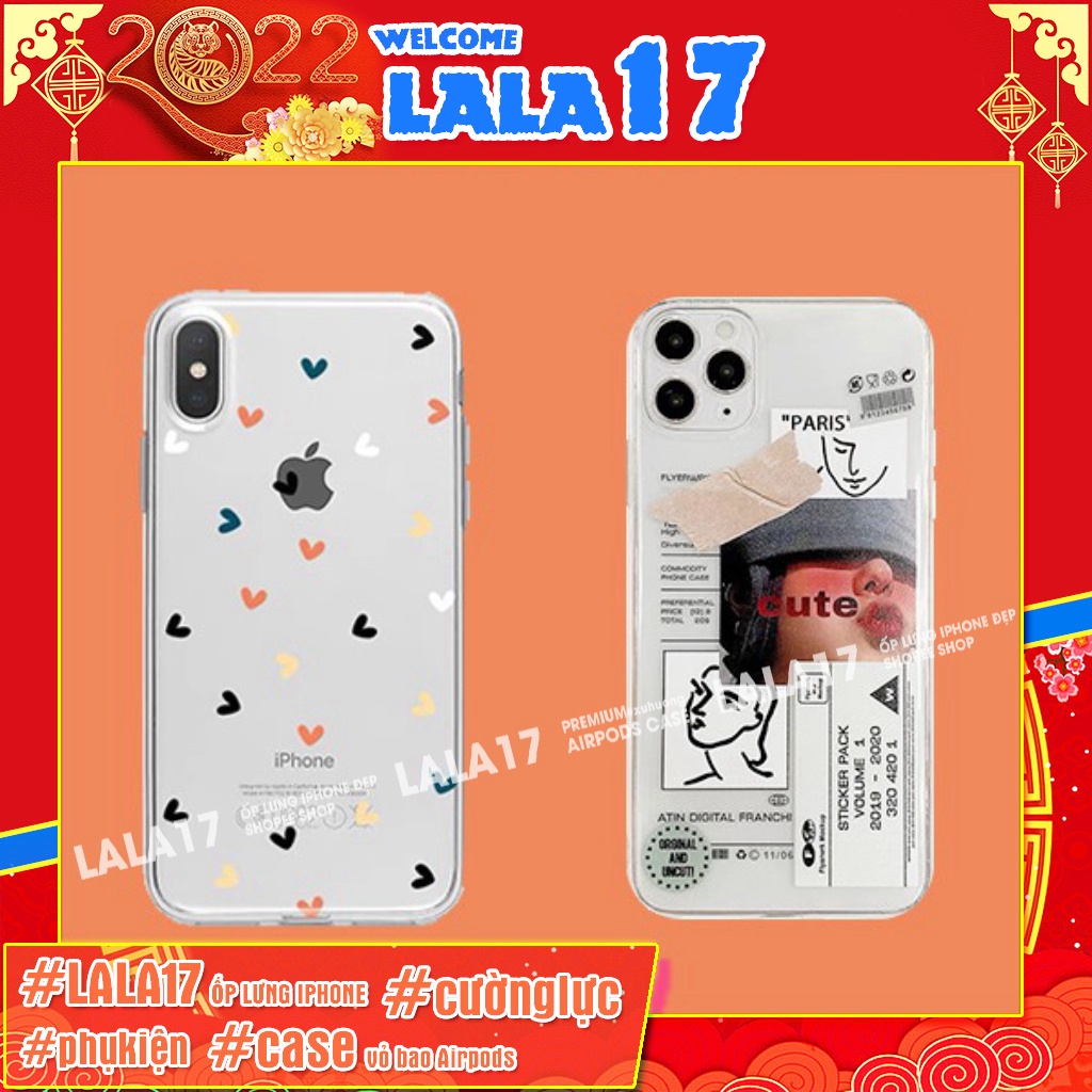 Ôp lưng iphone chống ố trong suốt Tim Paris ip/sốc/6/6plus/6s/6splus/7/7plus/8/8plus/x/xr/xs/11/12/pro/max/plus/promax