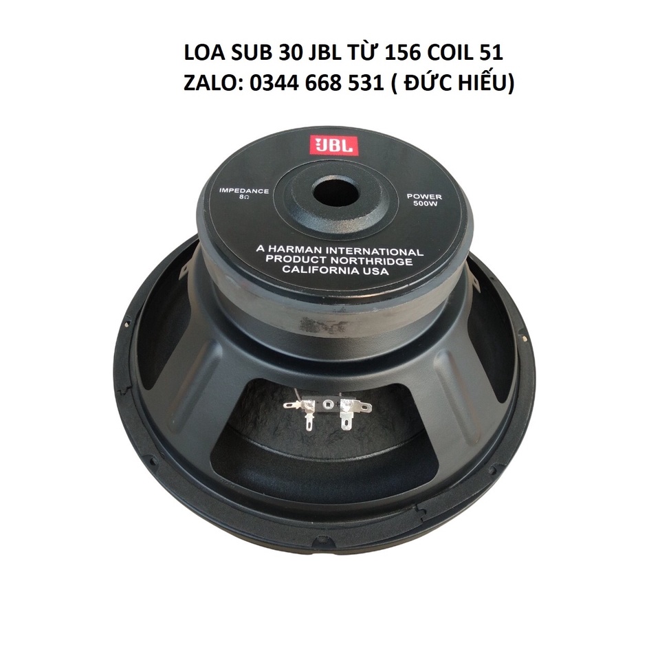 1 CỦ LOA SUB BASS 30 JBL TỪ 156 COIL 51 GÂN MÚT TIẾNG TRẦM SÂU MỀM MẠI
